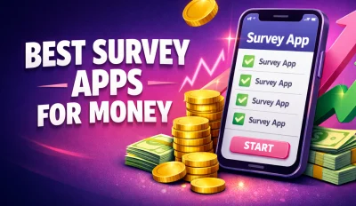 Featured image for the article about best survey apps for money.