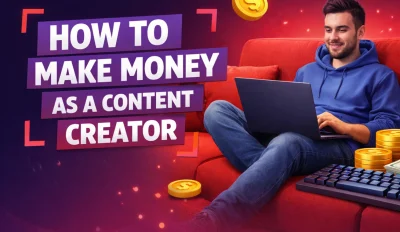Featured image for the article about how to make money as a content creator.