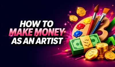 Featured image for the article about how to make money as an artist.