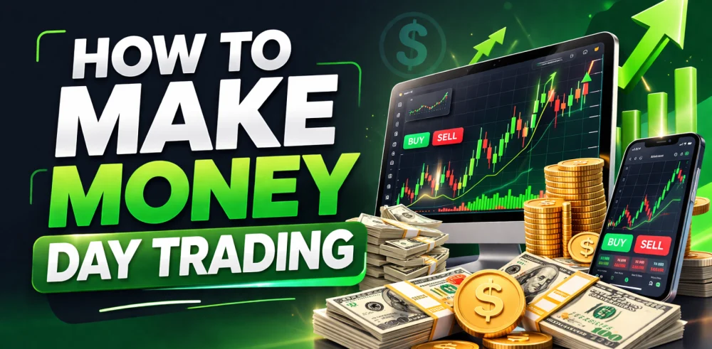 Featured image for the article about how to make money day trading.