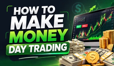 Featured image for the article about how to make money day trading.