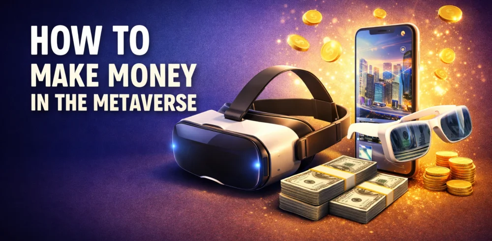 Featured image for the article about how to make money in the metaverse.