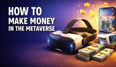 Featured image for the article about how to make money in the metaverse.