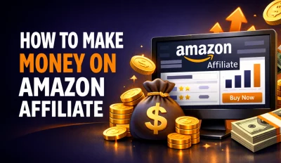 Featured image for the article about how to make money on amazon affiliate.