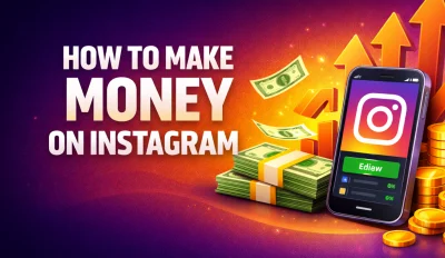 Featured image for the article about how to make money on instagram.