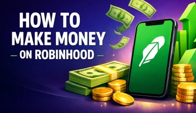 Featured image for the article about how to make money on robinhood.