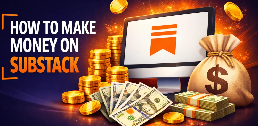 Featured image for the article about how to make money on substack.