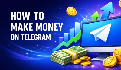 Featured image for the article about how to make money on telegram.