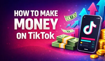 Featured image for the article about how to make money on tiktok.