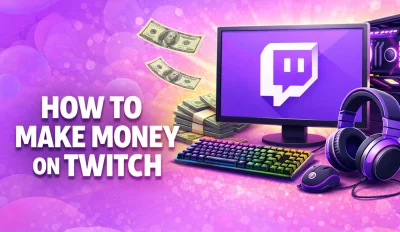 Featured image for the article about how to make money on twitch.