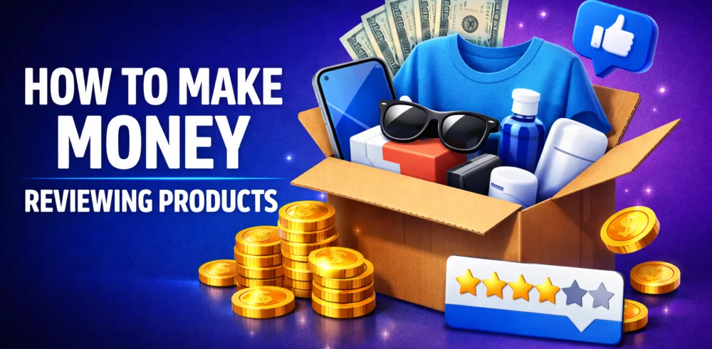 Featured image for the article about how to make money reviewing products.