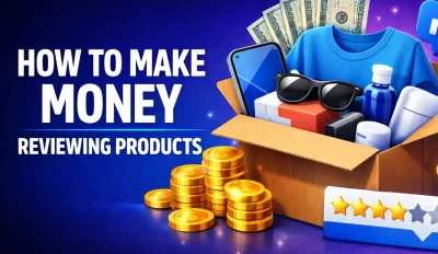 Featured image for the article about how to make money reviewing products.