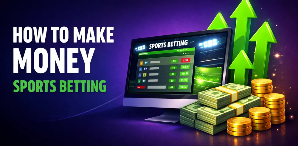 Featured image for the article about how to make money sports betting.