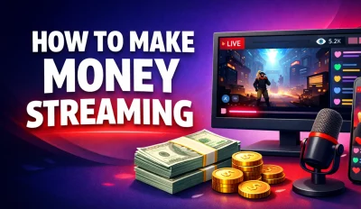 Featured image for the article about how to make money streaming.