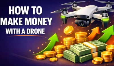 Featured image for the article about how to make money with a drone.