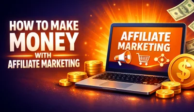 Featured image for the article about how to make money with affiliate marketing