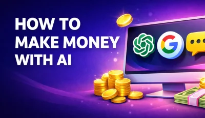Featured image for the article about how to make money with ai.