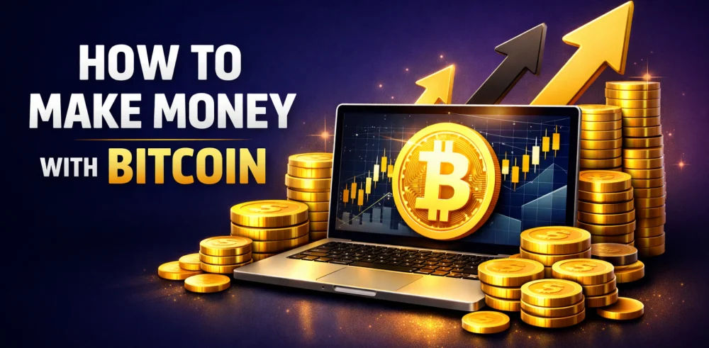 Featured image for the article about how to make money with bitcoin.