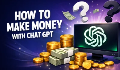 Featured image for the article about how to make money with chat gpt.
