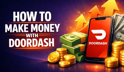 Featured image for the article how to make money with doordash.