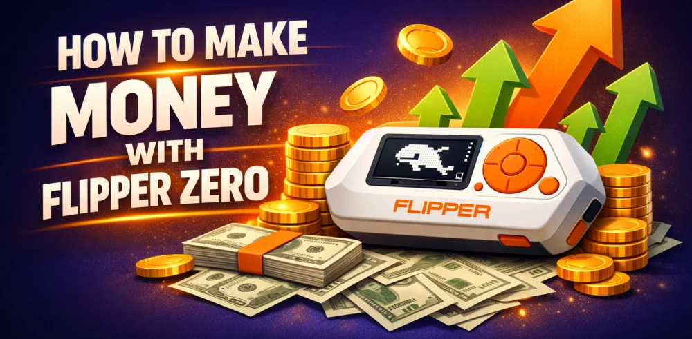 Featured image for the article about how to make money with flipper zero.