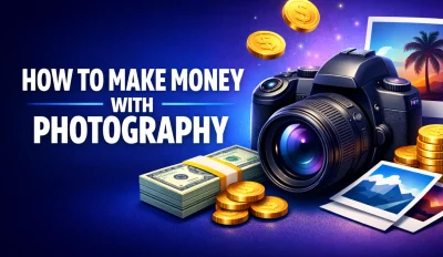Featured image for the article about how to make money with photography.