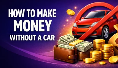 Featured image for the article about how to make money without a car.