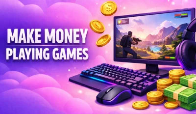 Featured image for the article about how to make money playing games.