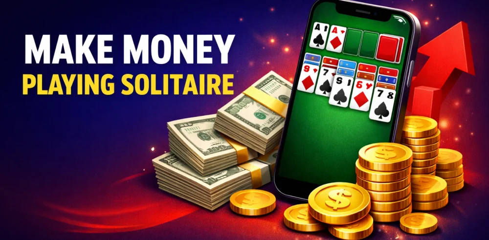 Featured image for the article about how to make money playing solitaire.