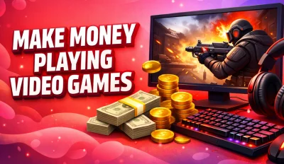 Featured image for the article about how to make money playing video games.