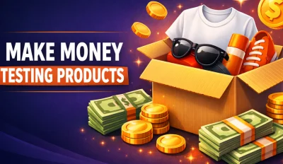 Featured image for the article about how to make money testing products.