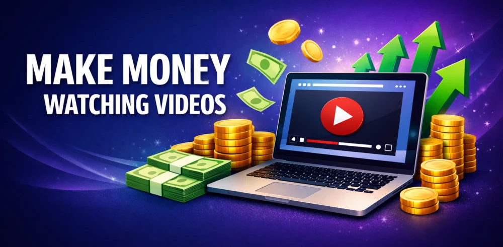Featured image for the article about how to make money watching videos.