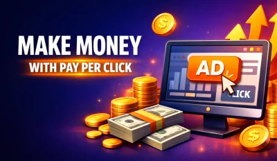 Featured image for the article about how to make money with pay per click.