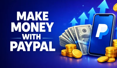 Featuerd image for the article about how to make money with paypal.
