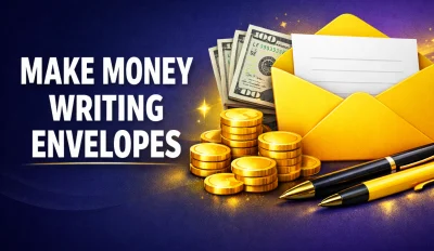 Featured image for the article about how to make money writing envelopes.