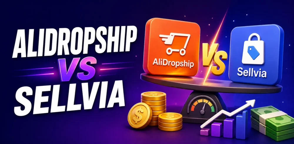 Featured image for an article comparing AliDropship vs Sellvia