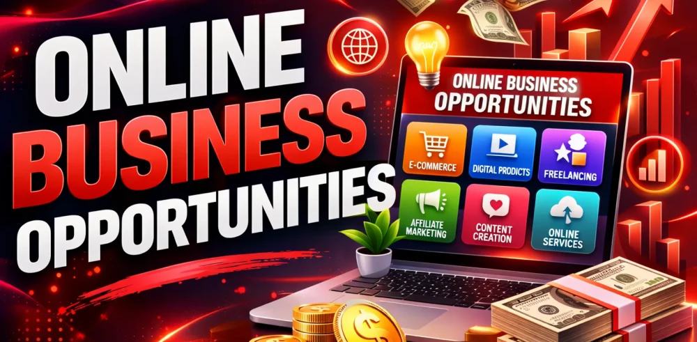 Featured image for an article about online business opportunities