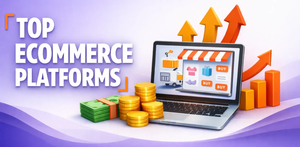 Featured image for an article on the top ecommerce platforms