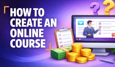 Featured image for an article on how to create an online course
