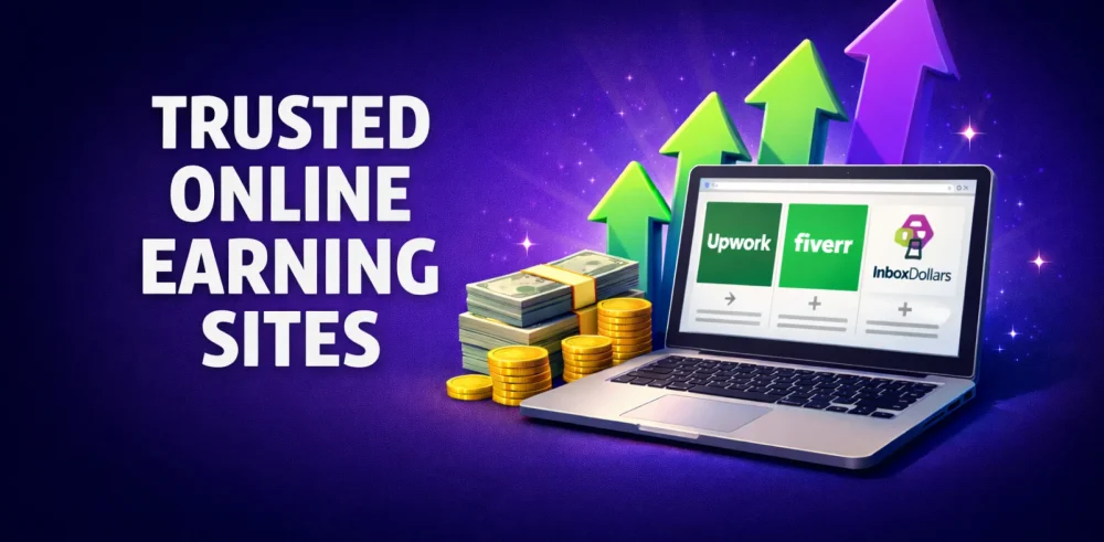 Featured image for an article on trusted online earning sites