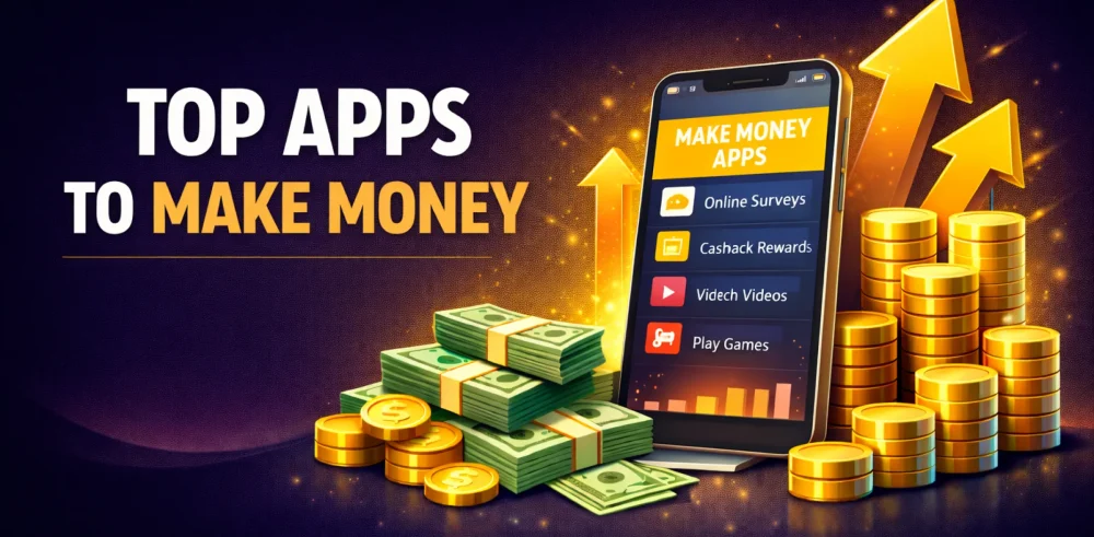 Featured image for an article about the top apps to make money