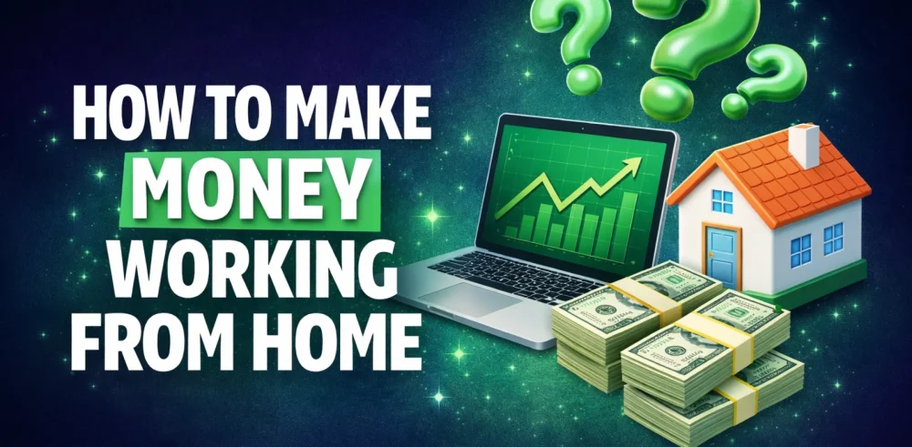 Featured image for an article on how to make money working from home