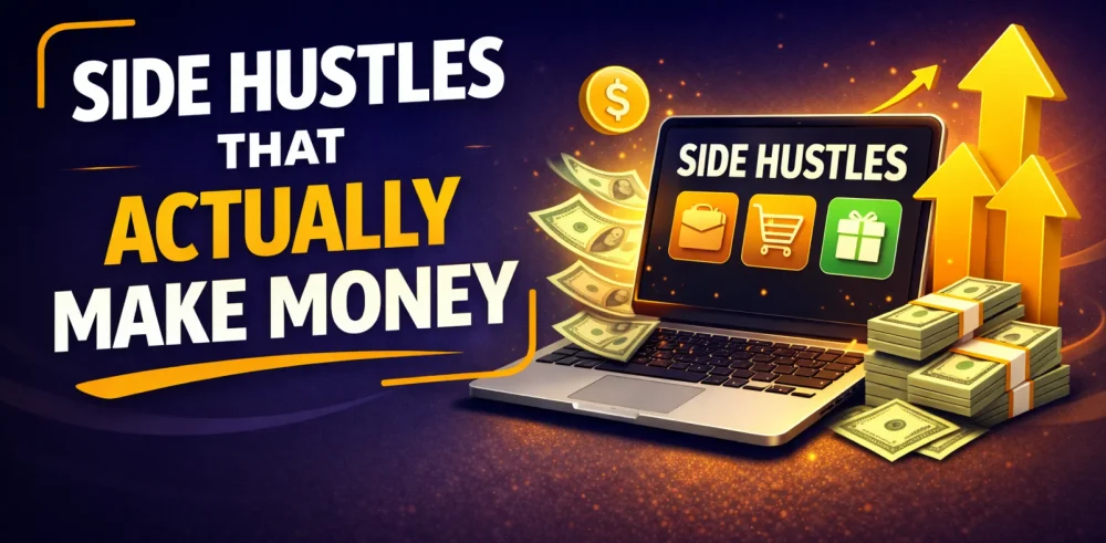 Featured image for an article on side hustles that actually make money