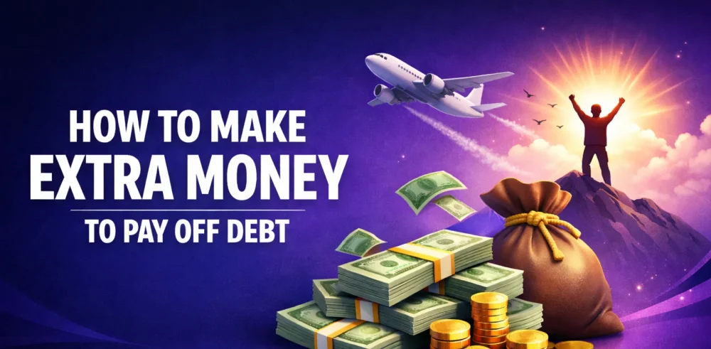 Featured image for an article on how to make extra money to pay off debt