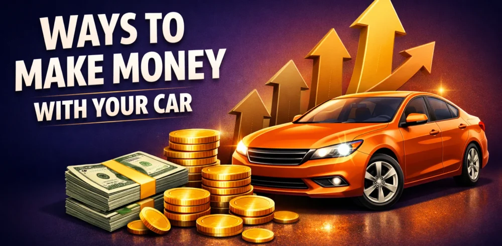 Featured image for an article about the ways to make money with your car