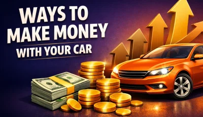 Featured image for an article about the ways to make money with your car