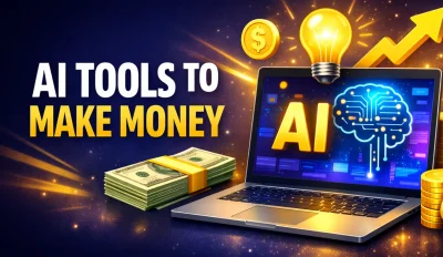 Featured image for an article on AI tools to make money