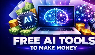 Featured image for an article on free AI tools to make money