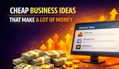 Featured image for an article on cheap business ideas that make a lot of money