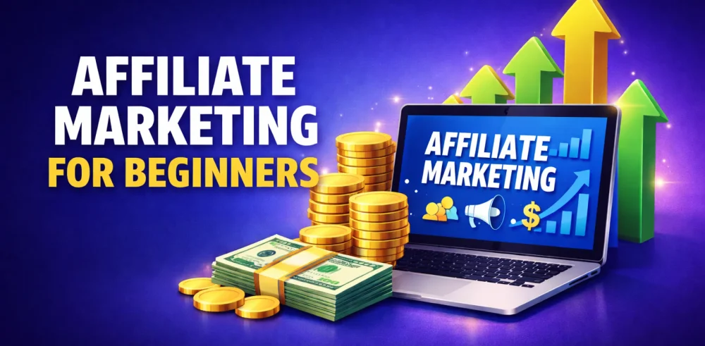 Featured image for an article on affiliate marketing for beginners